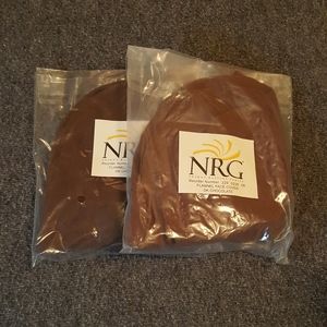 2/$14 Massage Face Cradle Covers Flannel NRG Brand Dark Chocolate NWT